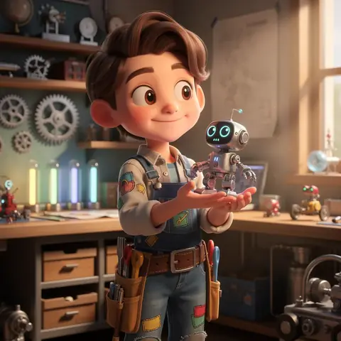 3D cartoon character concept example