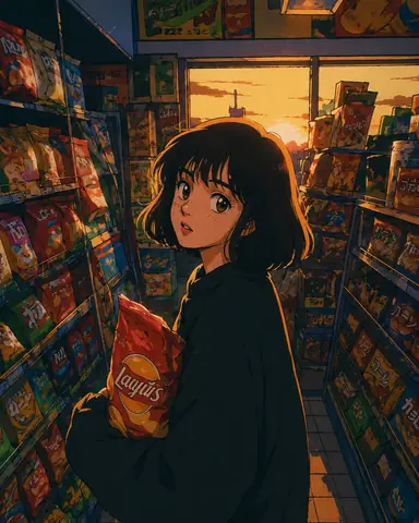 Retro 90s anime sample