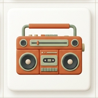 Radio stereo portatile