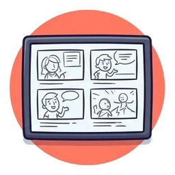 An editable storyboard